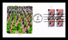 Dr Jim Stamps US Flags 2022 Plate Block First Day Cover Panda Cachets