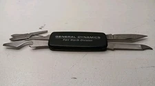 Vintage Synanon General Dynamics Multi Tool Pocket Knife  Fort Worth Division 