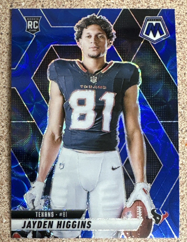 2025 Panini Mosaic Rookie Jayden Higgins Blue Scope Variation Prizm (RC) #286💎