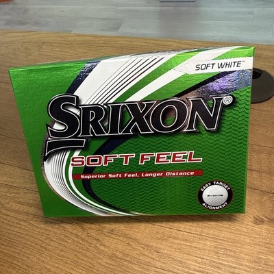 Srixon Dozen Soft Feel Golf Ball - Soft White Color 12 New Balls - Longer Distan