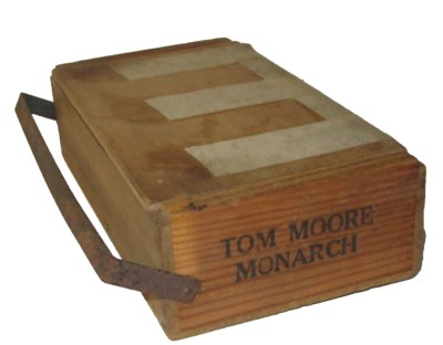 Antique Vtg Rare Wooden Cigar Tobacco Factory Aging Box Lancaster PA Tom  Moore