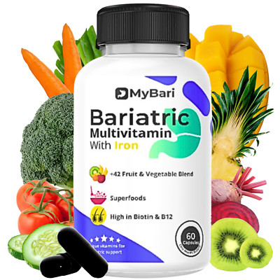 Bariatric Multivitamins With Iron - Mybari - Made In USA