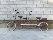 Bici Tandem tipo Graziella anni 80 con telaio rinforzato 4 posti