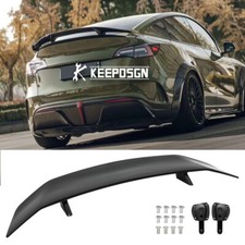 46" Rear Trunk Spoiler GT Style Wing Decor Gloss Black For Tesla Model Y S 3