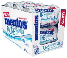 Mentos Pure White Sugar-Free Chewing Gum With Xylitol, Sweet Mint, Halloween ...