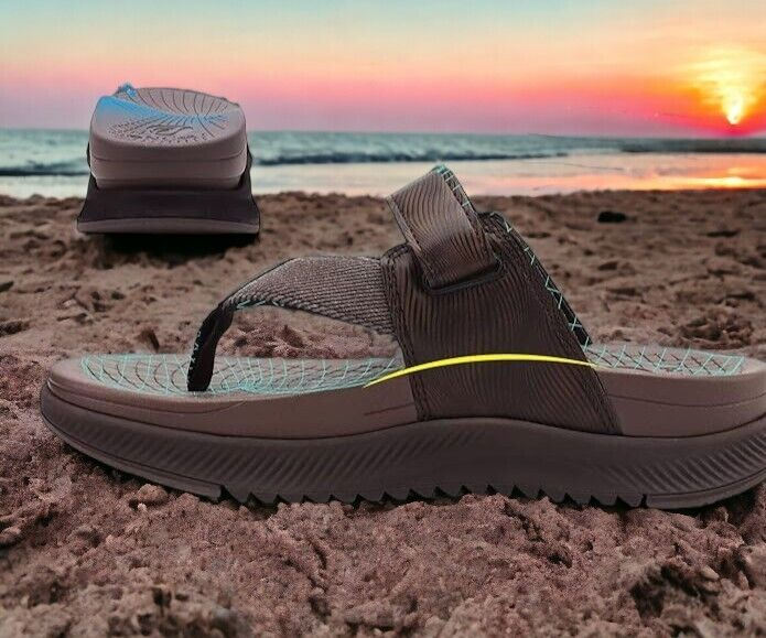 Orthopedic Flip Flops Mens Walking Sandals Arch Support Recover Footwear Size 11 eBay