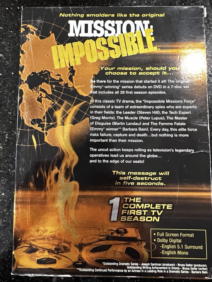 【貴重】MISSION: IMPOSSIBLE DVD TVシリーズコンプリート Mission Impossible DVD The Original TV Series Complete First