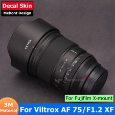 For Viltrox Pro AF 75mm F1.2 XF For FUJI Decal Skin Lens Sticker Vinyl Wrap Film