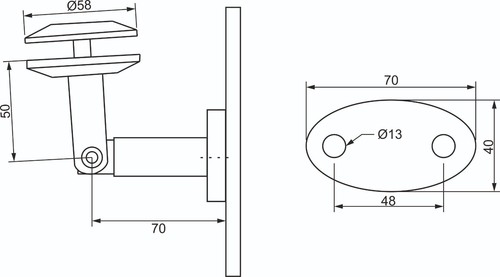 Soporte de toldo de vidrio de acero inoxidable V4A soporte de pared techo de vidrio barra de tracción - Imagen 10 de 28