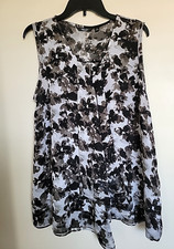 Simply Vera Wang XL Black Taupe Tank Tunic Top