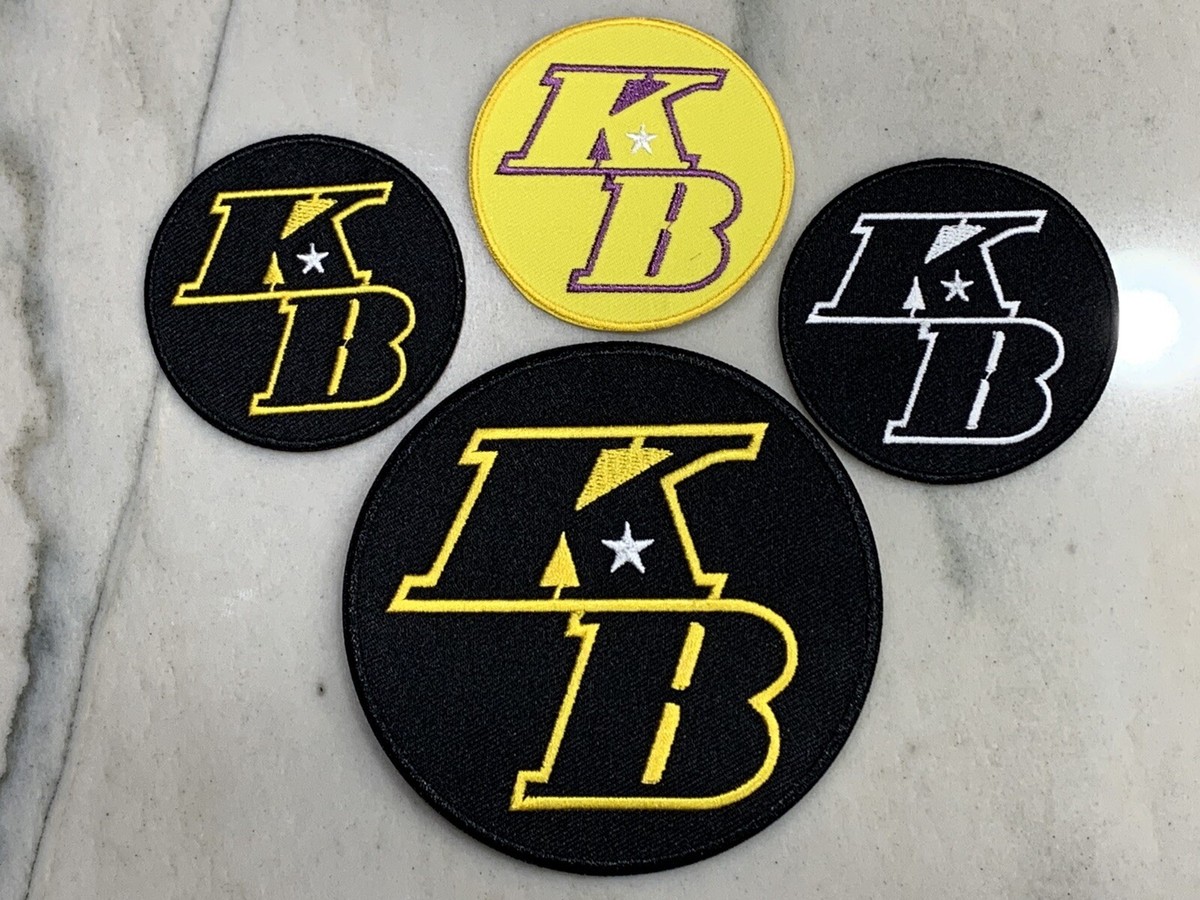 Commemorative Kobe Bryant KB RARE Patch Los Angeles Lakers 4” &2