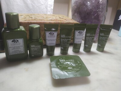 Origins Mega Mushroom Skin Relief EYE SERUM, FACE SERUM, TREATMENT LOTION + MASK