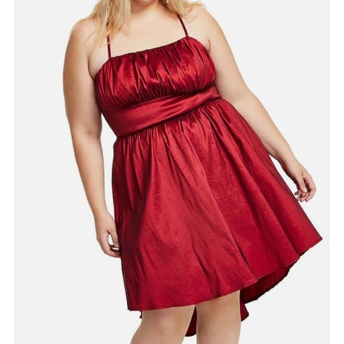 b darlin fit and flare dress B Darlin Trendy Plus Size Metallic Jacquard Fit & Flare Dress