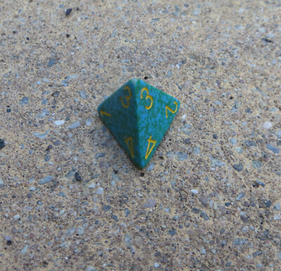 Chessex Speckled Primula d4 - OOP dice
