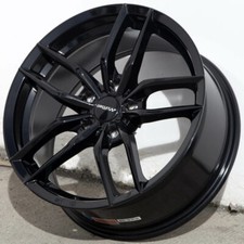 4 Circuit Cp34 17x7.5 5x112 35 Gloss Black Wheels Fits Vw Jetta Golf Passat