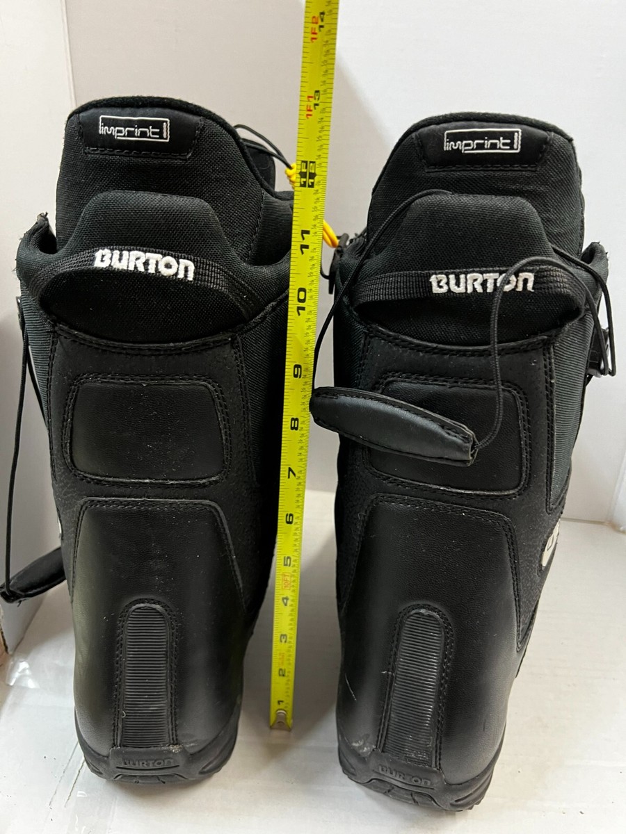 BURTON Moto Imprint 1 Snowboard Boots Men's Size 7.5 Black BURTON Moto Imprint 1 Snowboard Boots Men's Size 7.5 Black