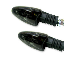 Mini Clignotant Teinté Noir Fumé Verre Moto Scooter Quad ATV Universel