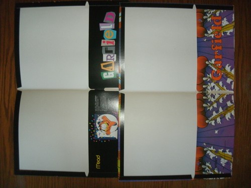 Lot of 5 New Vintage Garfield the Cat 2 Pocket Portfolio Folders Mead 9.5x12 in. - Picture 3 of 5
