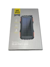 SAFE SPEED OUTDOOR PROTECTION SOLAR POWER BANK iOS Android Waterproof