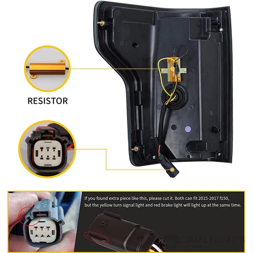 LED Smoke Tail Lights For Ford F150 Pickup 2015-2020 Sequential Indicator Lamps - Picture 6 of 10