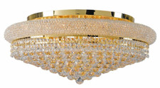 Gold Foyer Flush Mount 20 Light Asfour Crystal Living Dining Room Fixture 36