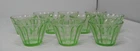 LOT of 10 Vintage HAZEL ATLAS Green Depression Nut Dishes Custards