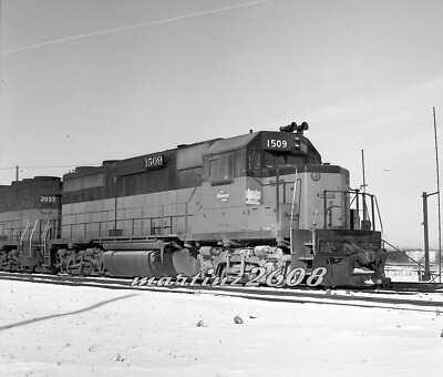 (V) ORIG B&W TRAIN NEGATIVE MILWAUKEE (MILW) 1509 ROSTER