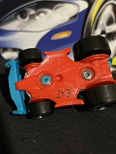 Hot Wheels Mini Indy Race Car #6 Blue NM Condition - Picture 7 of 8
