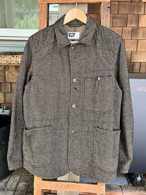 Engineered Garments Wool Coverall Chore Coat M Made In USA Brown/blk