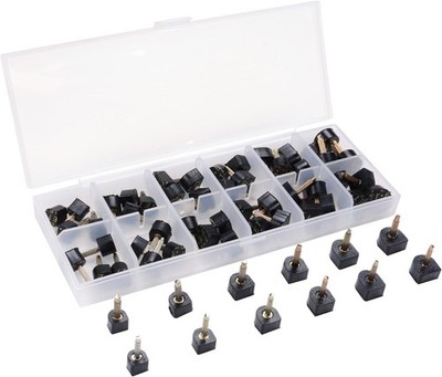 24 Pairs High Heel Replacement Tips Womens Shoes Tips Repair Kit,6 Size,8,/9/10/