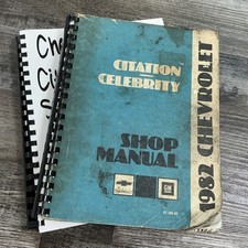 ORIGINAL FACTORY Service Manual For Chevrolet 1982 Citation Celebrity Repair