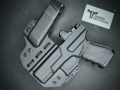 Davis Tactical Inside the Waistband IWB Kydex Light Bearing Holster With Claw for Glock 43X/43X