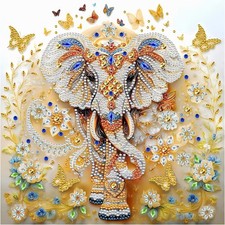 AMORARS Elephant Diamond Art Kits for Adults, 5D Special Shape Multicolour