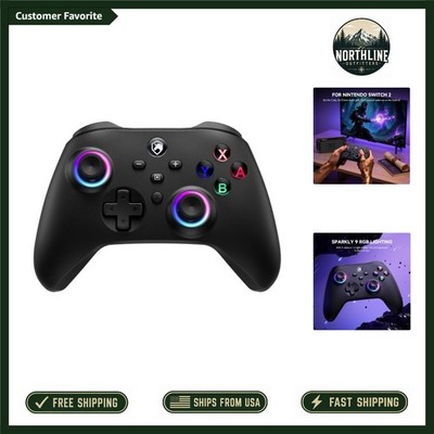 Long-Lasting Bluetooth Gamepad with Customizable Features & Stunning RGB Lights