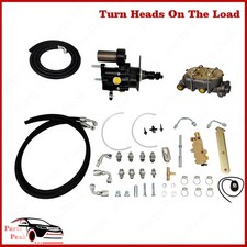 Universal New Hydro Hydraulic Brake Power Booster Master Cylinder Disc Drum Hose