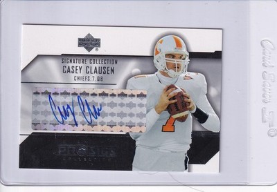 2004 UD Diamond Pro Sigs Signature Collection AUTO Casey Clausen KC Chiefs