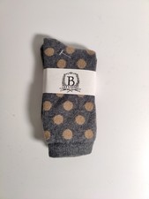 b studio -women's socks - Gray- Cashmere Blend - Made in USA  J2 