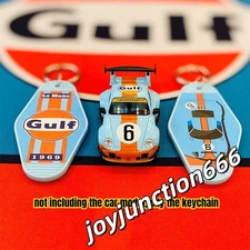 Classic Style Ford GT 40 Gulf Double Print Car Keychain Hanging Pendant Gift