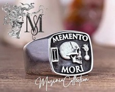 Memento Mori Siegelring Sterlingsilber 925 Or...