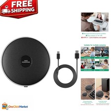 Omnidirectional Microphone for Desktop: Plug  Play USB for Meetings  Classes
