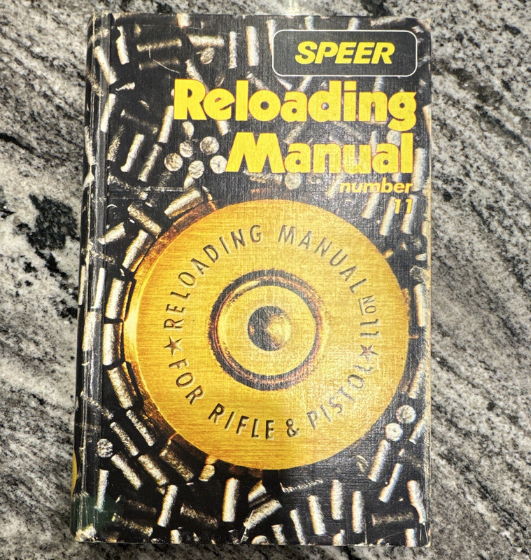 Speer Reloading Manual No. 11 Rifle & Handgun Illustrated Hardcover 1987