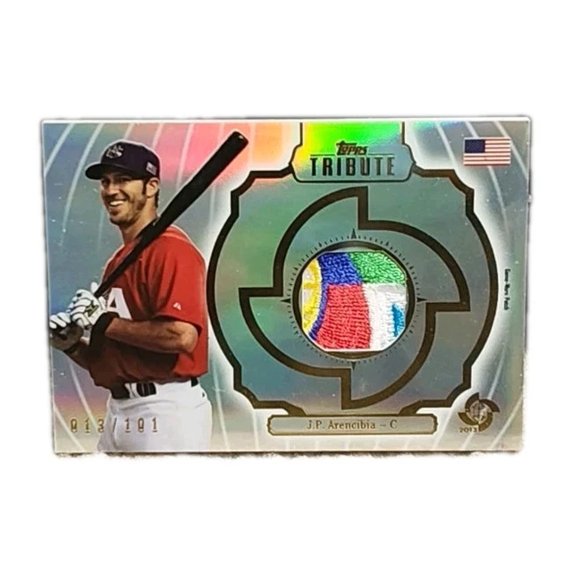 2013 Topps Tribute WBC Prime Patches #JP J.P. Arencibia Trikot /101