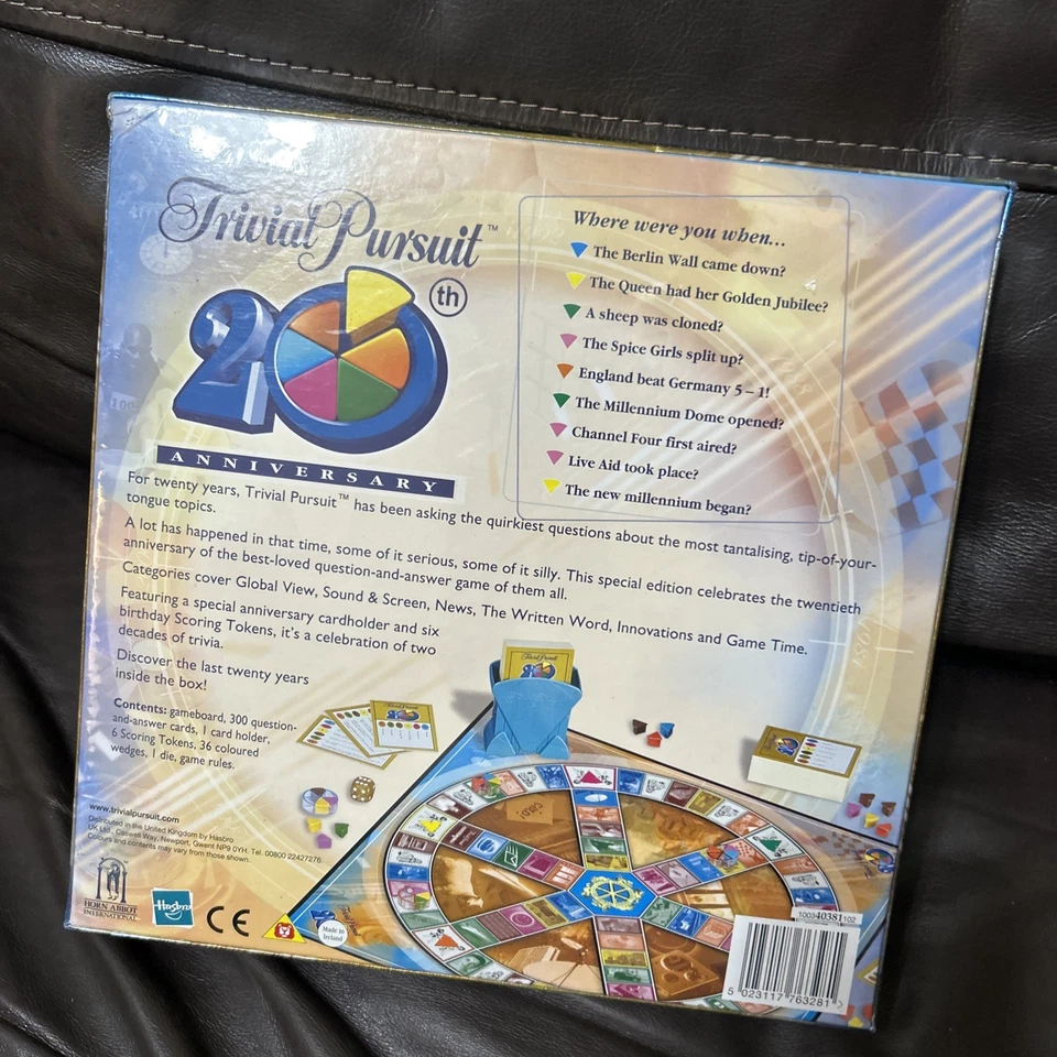 Trivial Pursuit 20th Anniversary Edition Boardgame Parker Hasbro/2004 - New - Image 2 of 2