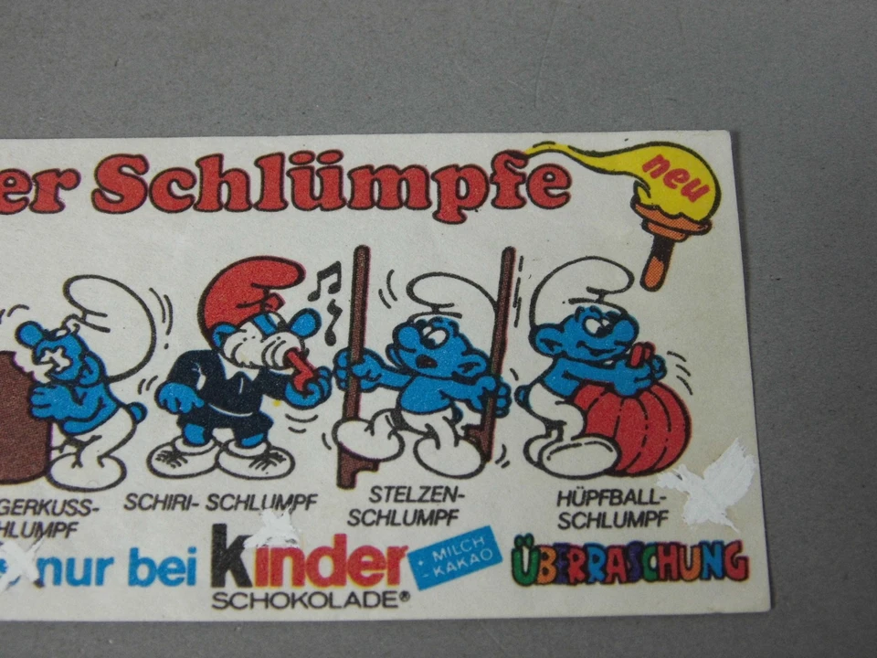 HPF-BPZ: Beipackzettel "Olympiade der Schlümpfe" 1983, 5 Kreuze, 100% original - Bild 2 von 4
