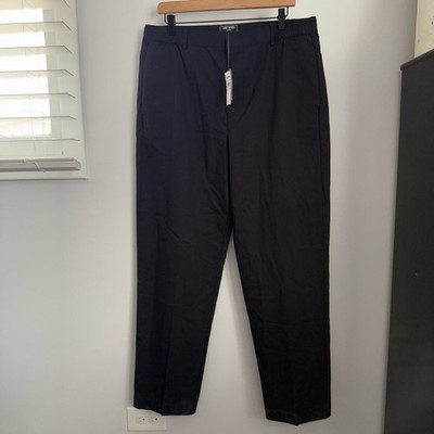 Todd Snyder Men Large NEW Straight Fit Italian Wool Elastic Modern Trouser Navy