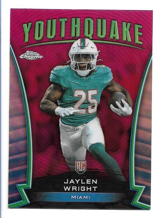 Jaylen Wright 2024 Topps Chrome  Youthquake Pink Refractor Rookie #Y-25  RC