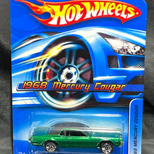 2006 Hot Wheels Mainline 1968 Mercury Cougar Green Diecast Muscle Car