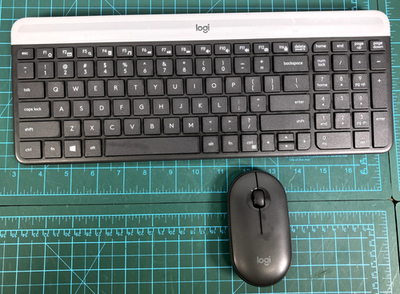 Logitech MK470 Slim Wireless Keyboard M340 Mouse Combo Gray Dongle 