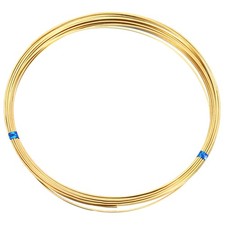 20Ga/0.8mm 19.69Ft Half Hard Bendable Brass Square Wire, Brass