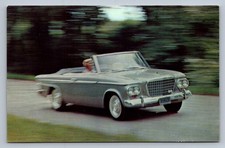 Postcard Advertising 1963 Lark Daytona Convertible Studebaker Chrome P583